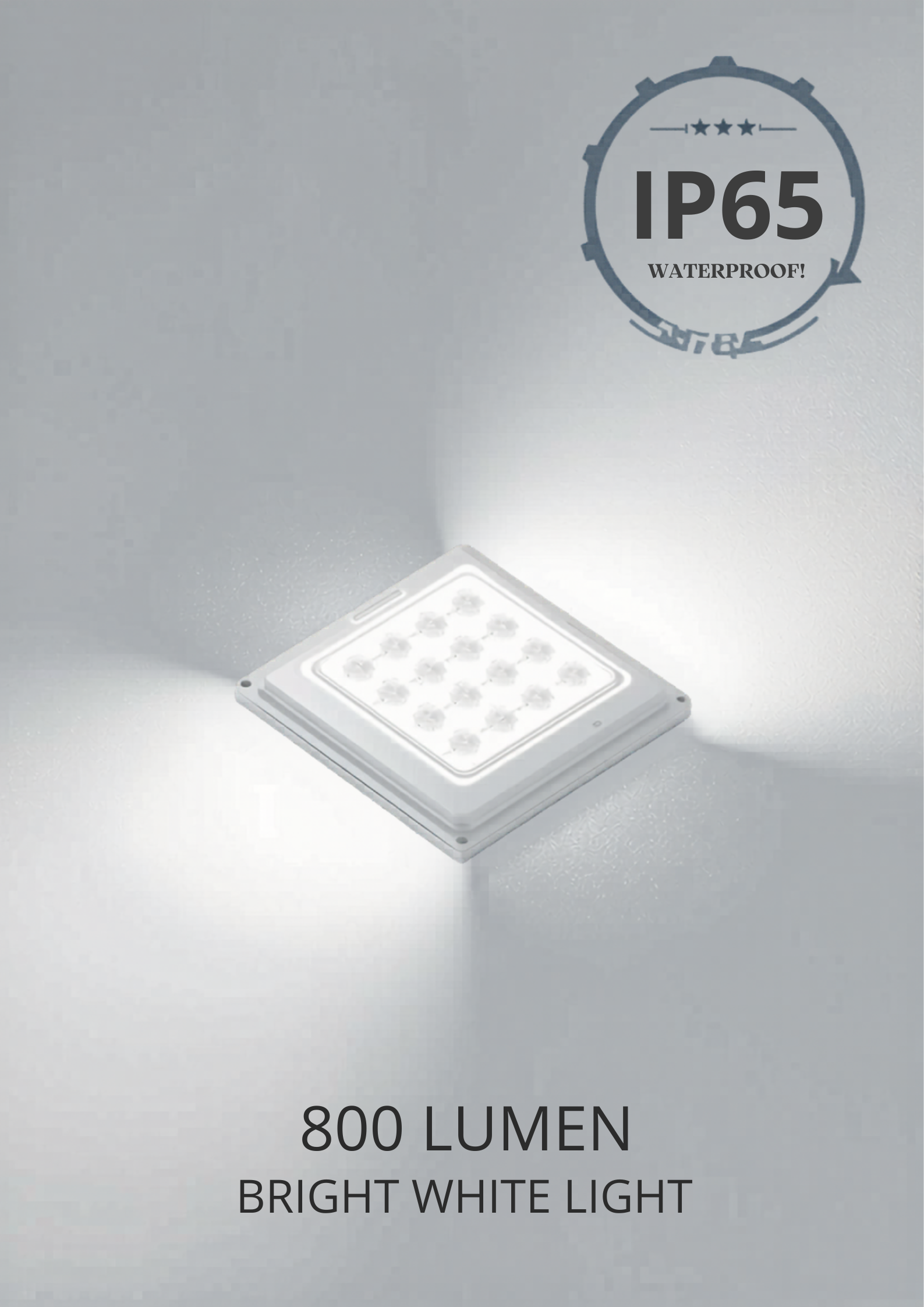 ☀️ Proiector Solar S-Eye 800 Lumen – LED, IP65, Senzor Zi/Noapte, Telecomandă, Panou Solar