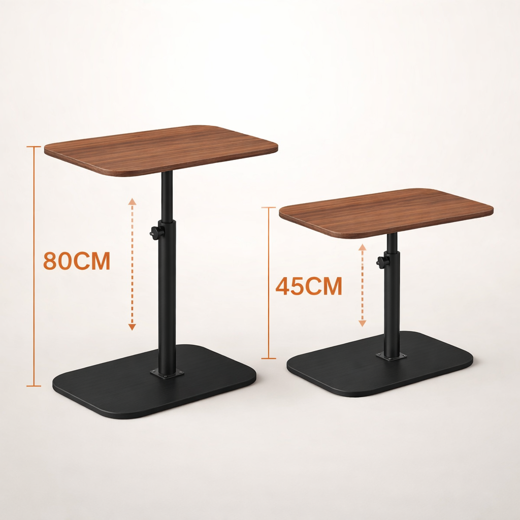 Masa Reglabila si Rotativa din Lemn S-Eye - 40x30 cm, Inaltime pana la 80 cm | Multifunctionala