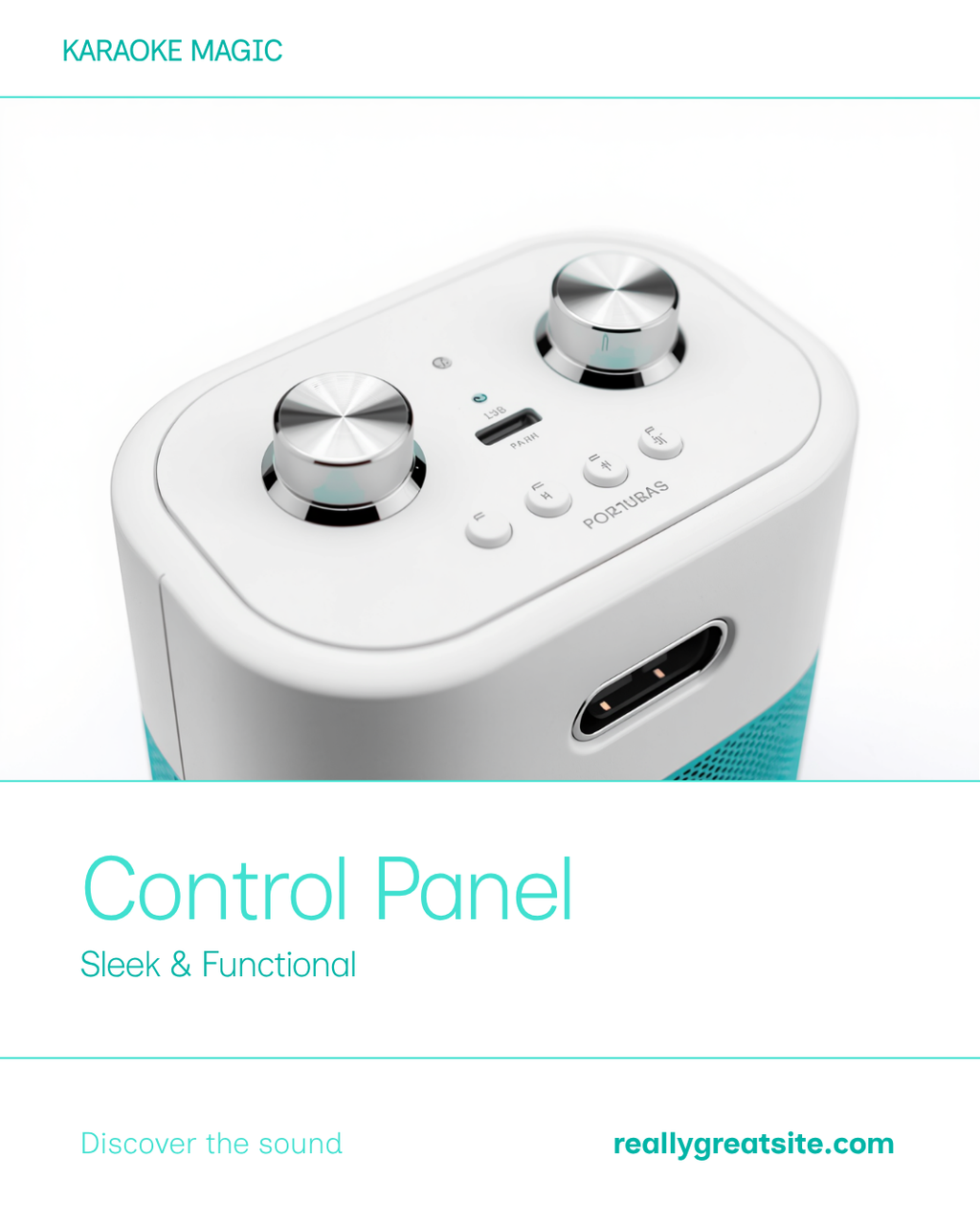 🎤 Set Karaoke cu Boxa Bluetooth 20W și 2 Microfoane – Ecou, 4 Moduri LED, Autonomie 10 Ore, Copii