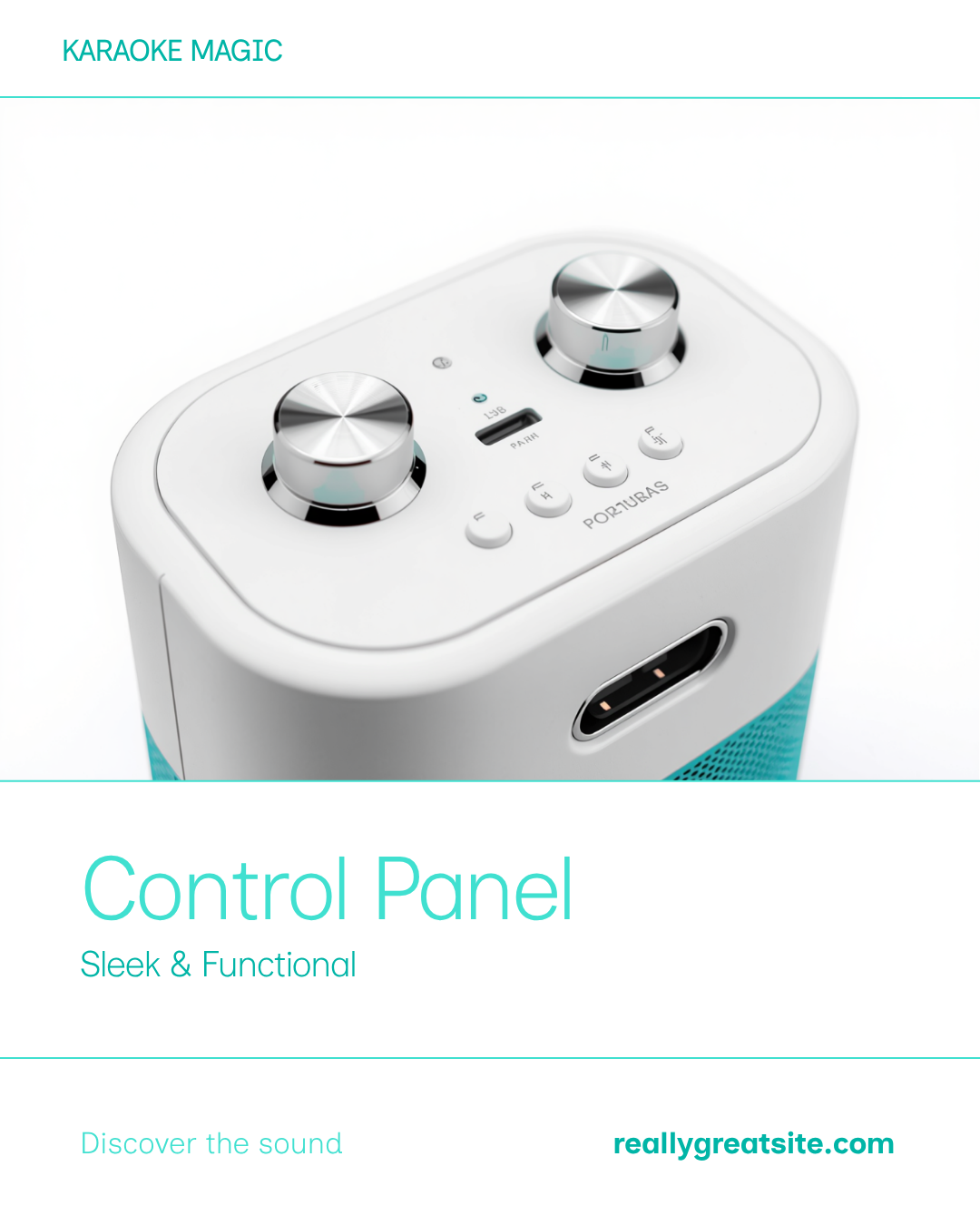 🎤 Set Karaoke cu Boxa Bluetooth 20W și 2 Microfoane – Ecou, 4 Moduri LED, Autonomie 10 Ore, Copii
