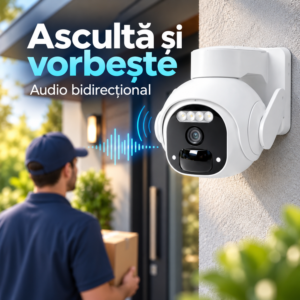 S-Eye LSC WiFi Solar PTZ – Audio bidirecțional