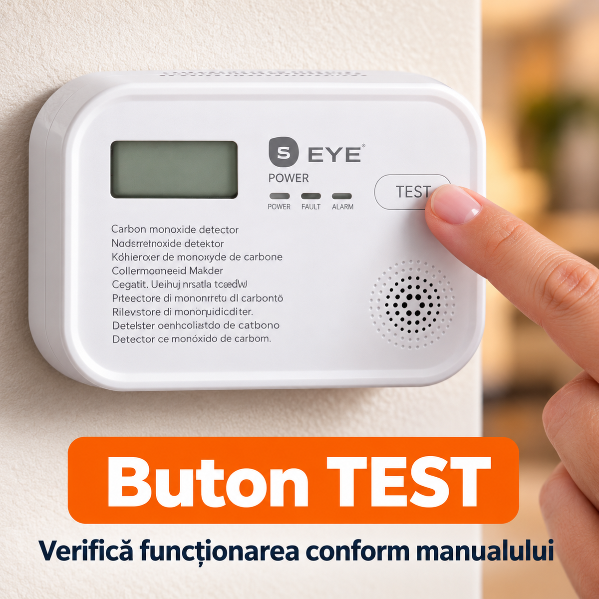 Detector monoxid de carbon S-Eye SafeGuard, test