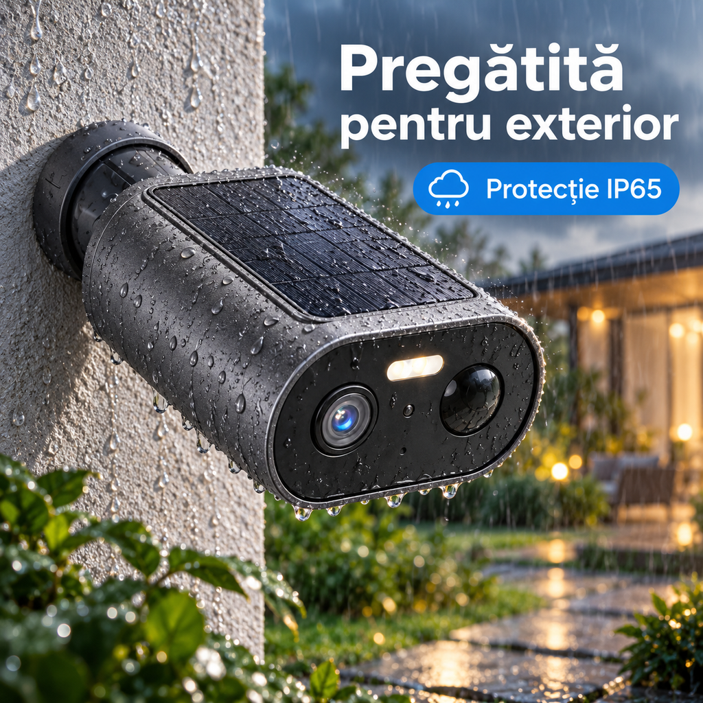 Cameră solară S-Eye WiFi 1080P, ip65