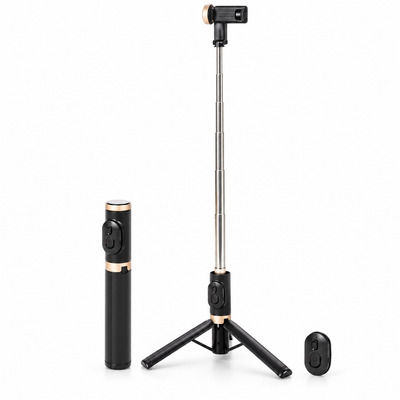 📸 Selfie Stick S-Eye 3-în-1 cu Trepied și Telecomandă Bluetooth 74cm