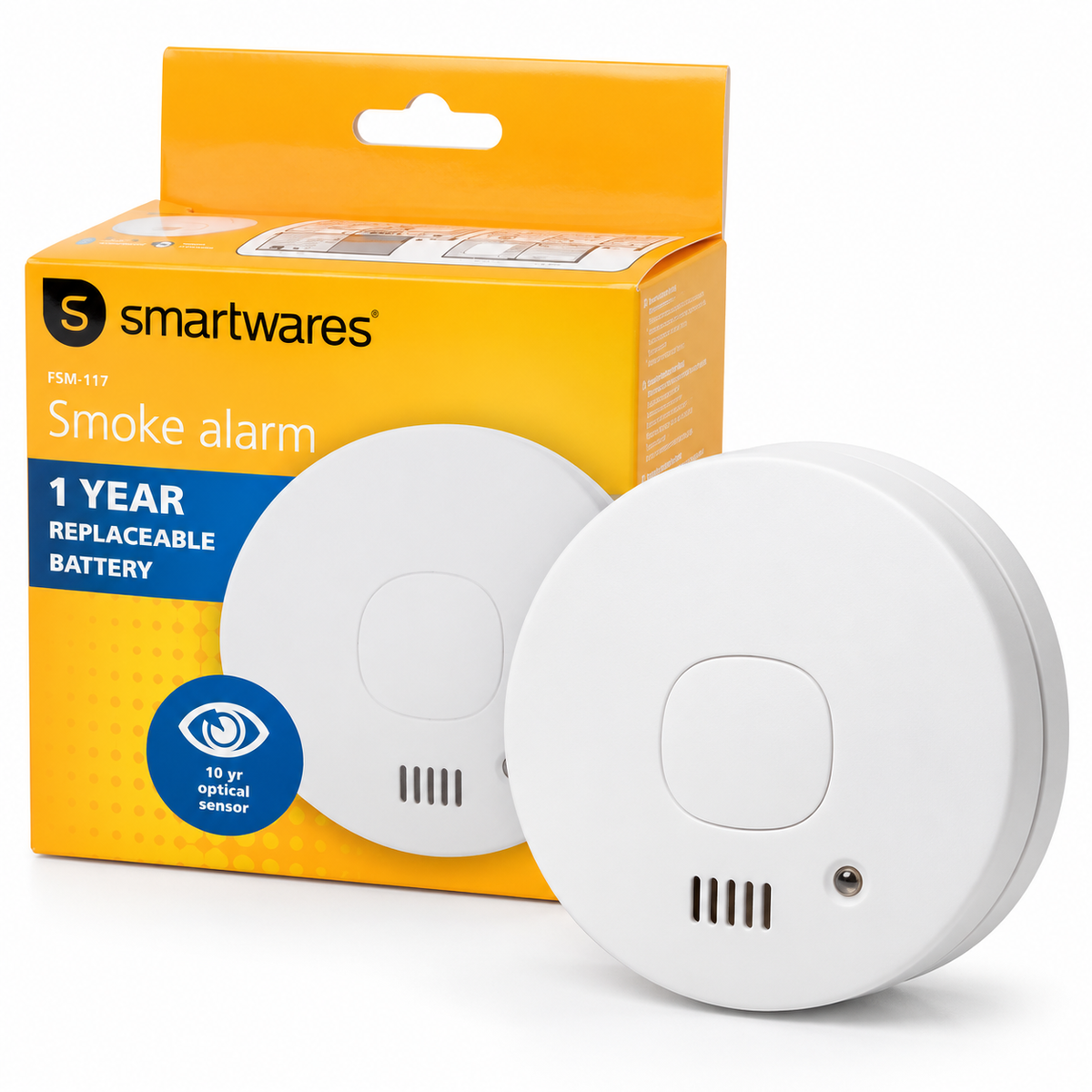 Detector Smartwares FSM-117 cu ambalaj, imagine principală