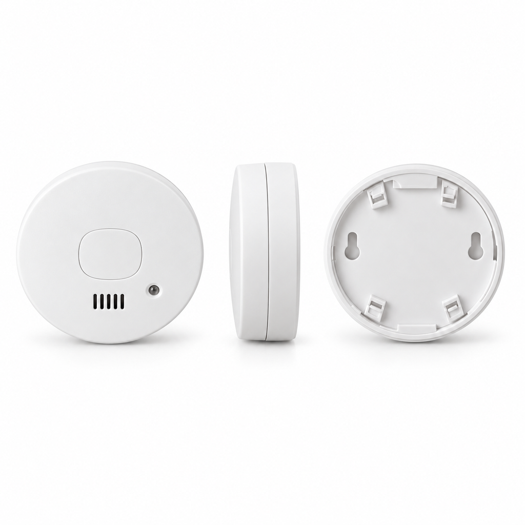 Detector Smartwares prezentat din mai multe unghiuri