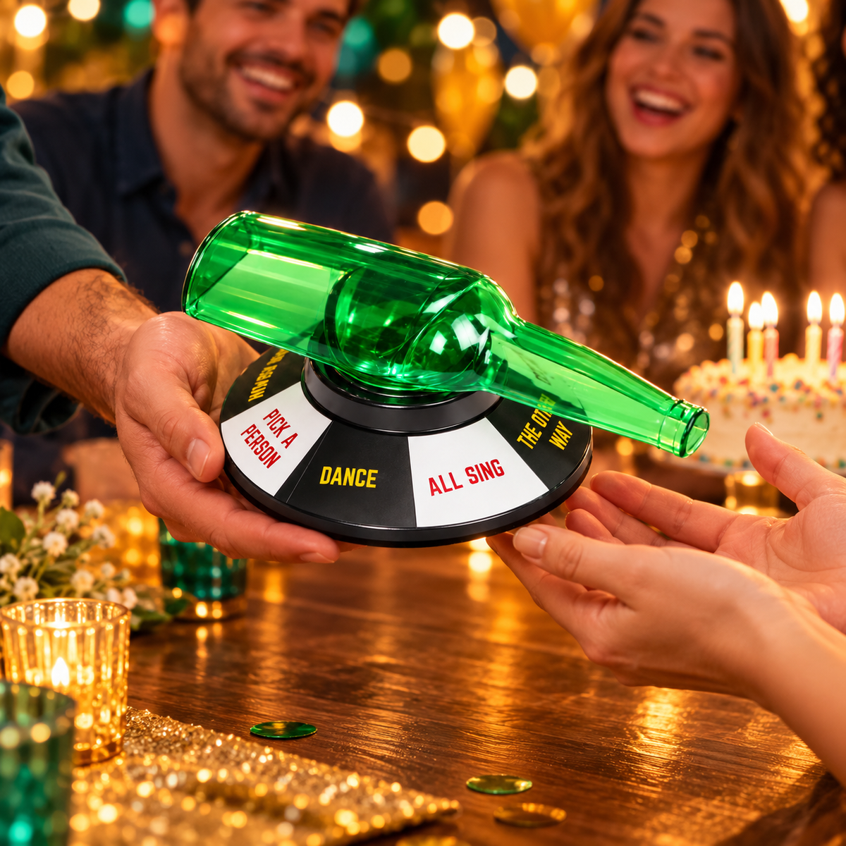 Jocul Spin The Bottle oferit cadou
