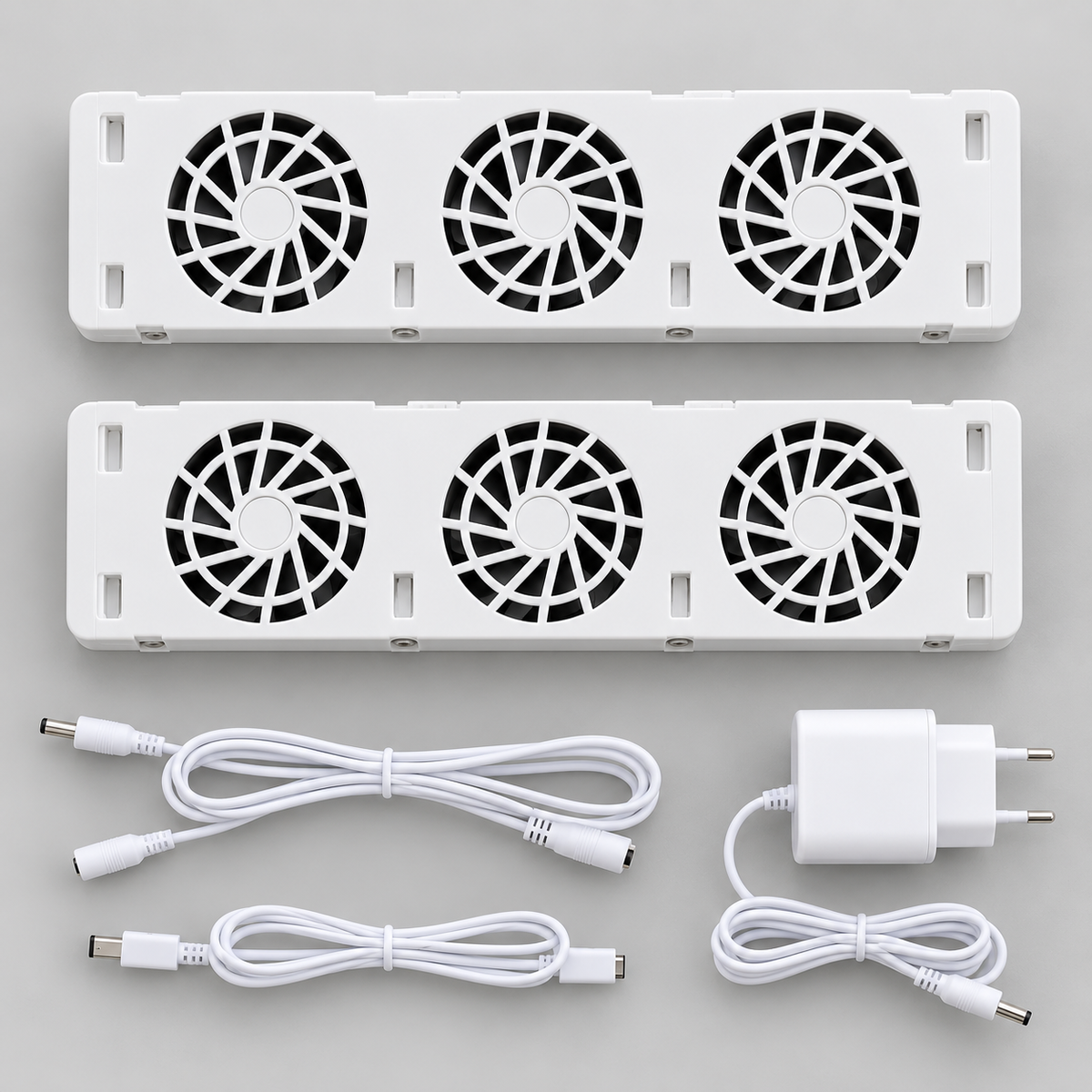 Continutul setului cu doua module si adaptor